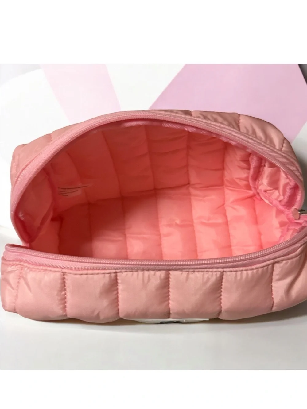 Sol de Janeiro Pink Quilted Travel Cosmetic Bag